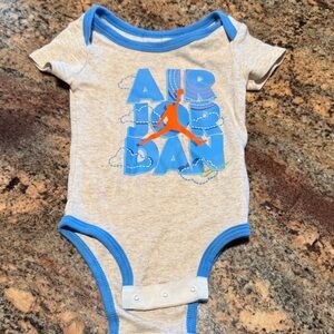 Jordan Air Blue and Gray Kids Bodysuit